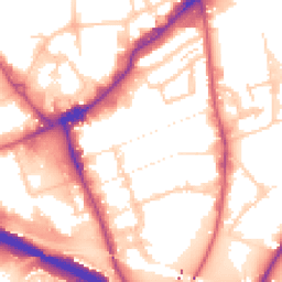 Daytime road noise heatmap for NW10 6HJ