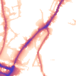 Daytime road noise heatmap for NW10 6LB