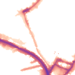 Night-time road noise heatmap for NW10 6LS