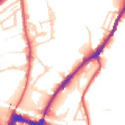 Daytime road noise heatmap for NW10 6NF