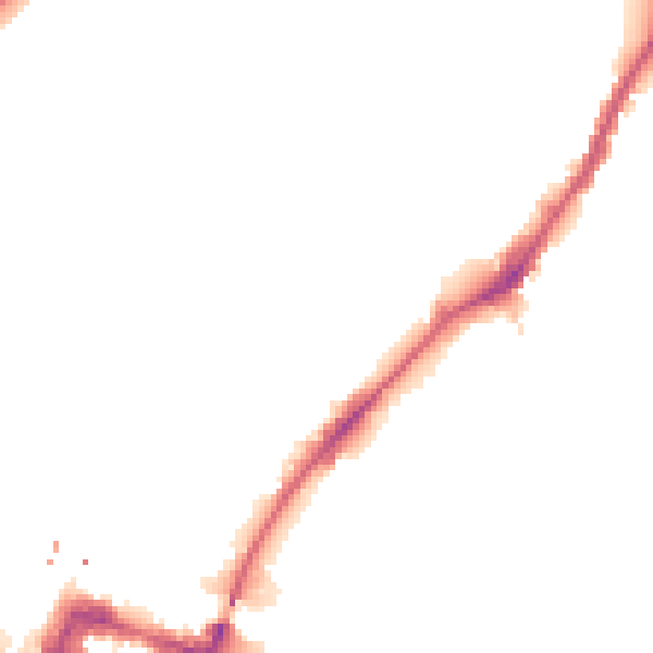 Night-time road noise heatmap for NW10 6NF