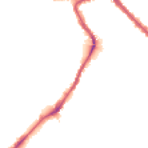 Night-time road noise heatmap for NW10 6TT
