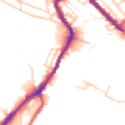 Daytime road noise heatmap for NW10 6UE