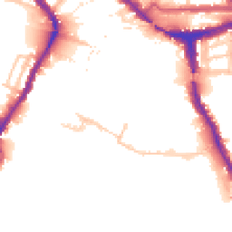 Daytime road noise heatmap for NW10 6UG