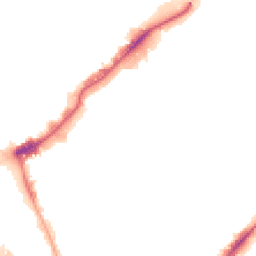 Night-time road noise heatmap for NW10 7BB