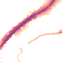 Night-time road noise heatmap for NW10 7DL