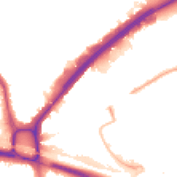 Night-time road noise heatmap for NW10 7DX