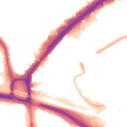 Night-time road noise heatmap for NW10 7DY