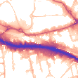 Daytime road noise heatmap for NW10 7PF