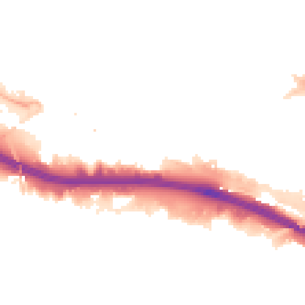 Night-time road noise heatmap for NW10 7PF