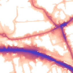 Daytime road noise heatmap for NW10 7PL