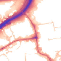 Daytime road noise heatmap for NW10 7UL