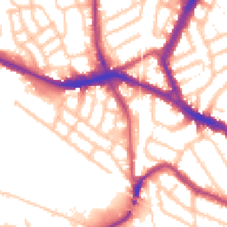 Daytime road noise heatmap for NW10 8BJ