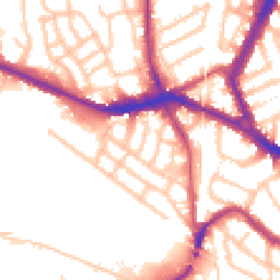 Daytime road noise heatmap for NW10 8BW