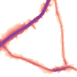 Night-time road noise heatmap for NW10 8DE