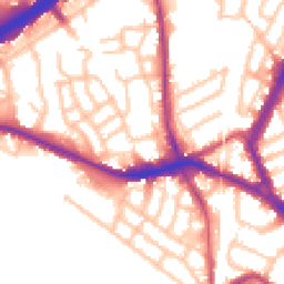 Daytime road noise heatmap for NW10 8DX