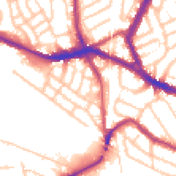 Daytime road noise heatmap for NW10 8GL
