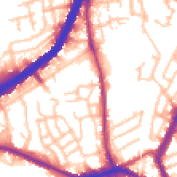 Daytime road noise heatmap for NW10 8HS