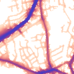 Daytime road noise heatmap for NW10 8HU