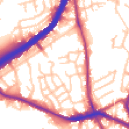 Daytime road noise heatmap for NW10 8HX