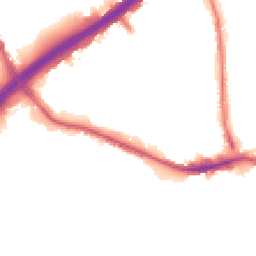 Night-time road noise heatmap for NW10 8LR