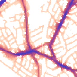 Daytime road noise heatmap for NW10 8QR