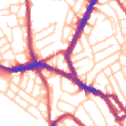 Daytime road noise heatmap for NW10 8SW