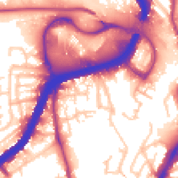 Daytime road noise heatmap for NW10 8TP