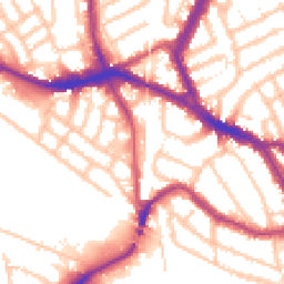 Daytime road noise heatmap for NW10 8XD