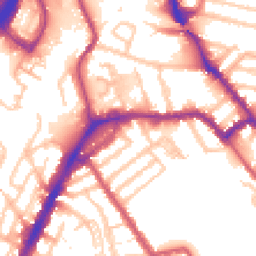 Daytime road noise heatmap for NW10 9AF