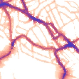 Daytime road noise heatmap for NW10 9AG
