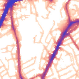 Daytime road noise heatmap for NW10 9AQ