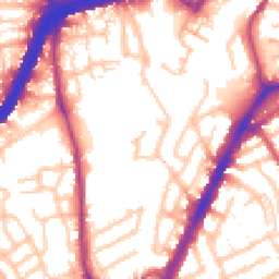 Daytime road noise heatmap for NW10 9BS