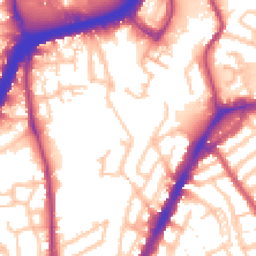 Daytime road noise heatmap for NW10 9DG