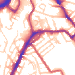 Daytime road noise heatmap for NW10 9EP
