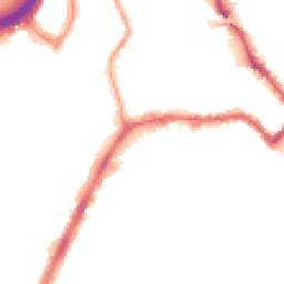 Night-time road noise heatmap for NW10 9EP
