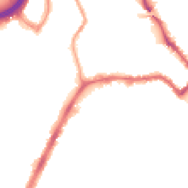 Night-time road noise heatmap for NW10 9EP