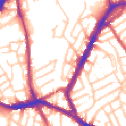 Daytime road noise heatmap for NW10 9EY