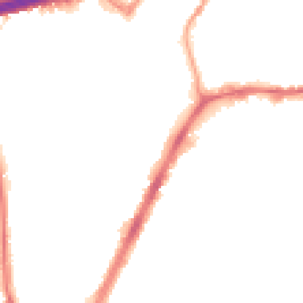 Night-time road noise heatmap for NW10 9HT