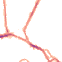 Night-time road noise heatmap for NW10 9JU