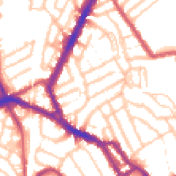 Daytime road noise heatmap for NW10 9JY