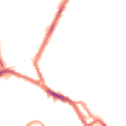 Night-time road noise heatmap for NW10 9JY