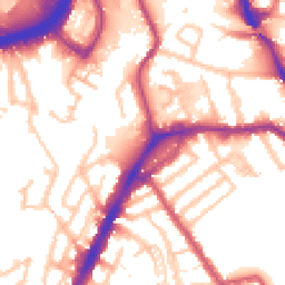 Daytime road noise heatmap for NW10 9NL