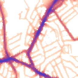 Daytime road noise heatmap for NW10 9QB