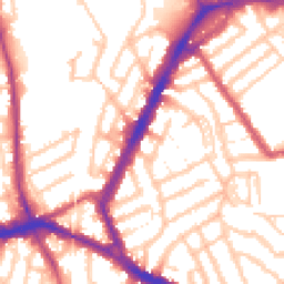 Daytime road noise heatmap for NW10 9QD
