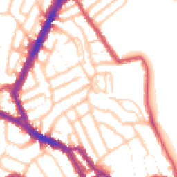 Daytime road noise heatmap for NW10 9RJ