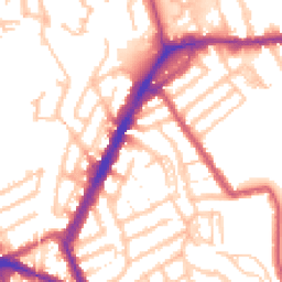 Daytime road noise heatmap for NW10 9SB