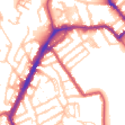Daytime road noise heatmap for NW10 9SY