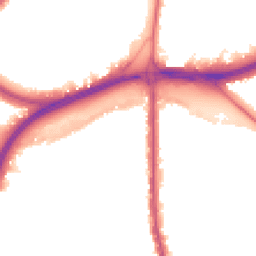 Night-time road noise heatmap for NW11 0AH