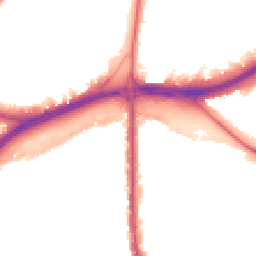 Night-time road noise heatmap for NW11 0AN